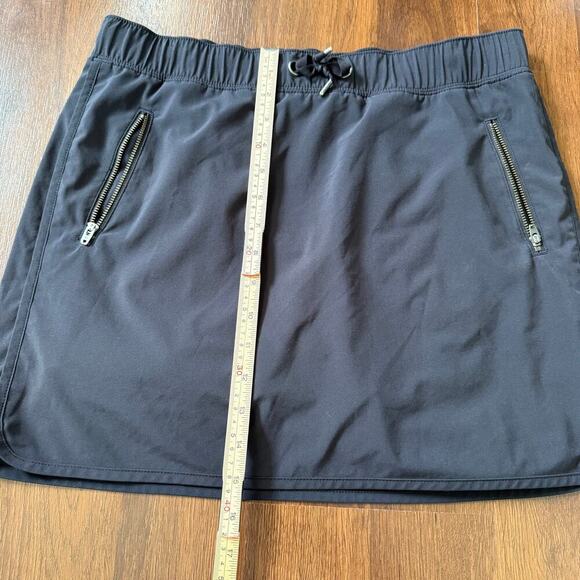 Athleta Stretch-In Skort Lightweight Sporty Tennis Activewear Golf Black Sz M - Picture 6 of 8